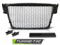 Preview: Upgrade Sportgrill / Kühlergrill für Audi A4 B8 (8K) 08-11 Hochglanz schwarz in Wabendesign